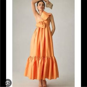 NWT Atsu Sally Bow Midi Dress - 🍊petite medium